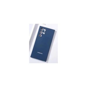 Soft Silicone Back Cover for Samsung Galaxy S22 Ultra – Shockproof, Slim Fit, Anti-Fingerprint – Blue