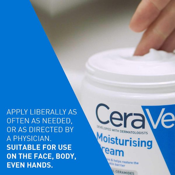 CeraVe 2x Moisturizing Face and Body Cream for Dry and Very Dry Skin - Image 5
