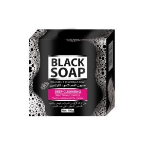 black charcoal soap cleaning whitening soap